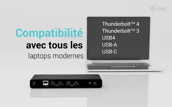 Universal Dual 4K Display Docking Station + Power Delivery 85W - I-Tec - Station d'accueil pour portable - visuel 4