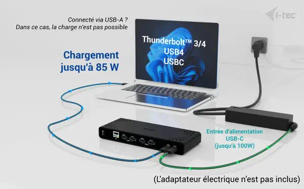 Universal Dual 4K Display Docking Station + Power Delivery 85W - I-Tec - Station d'accueil pour portable - visuel 6