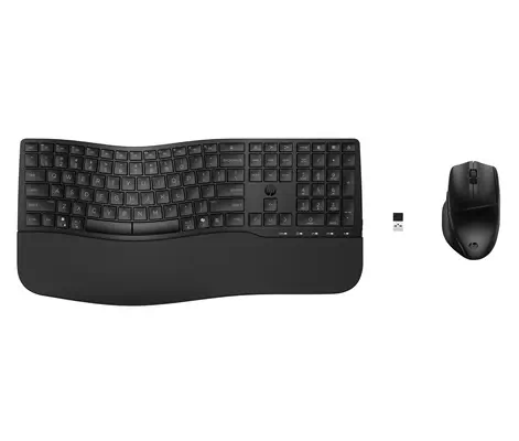 HP STORE 3PL clavier Souris incluse Bureau RF sans fil + Bluetooth Noir - Pack Clavier, souris - visuel 8