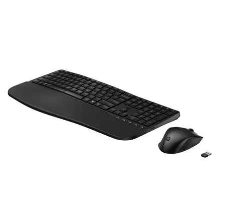 HP STORE 3PL clavier Souris incluse Bureau RF sans fil + Bluetooth Noir - Pack Clavier, souris - visuel 8