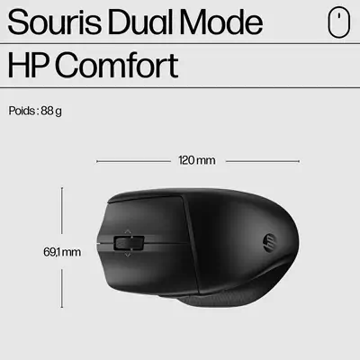 Souris mode duo HP 685 Comfort HP - visuel 1 - hello RSE - Défilement dans les 4 sens