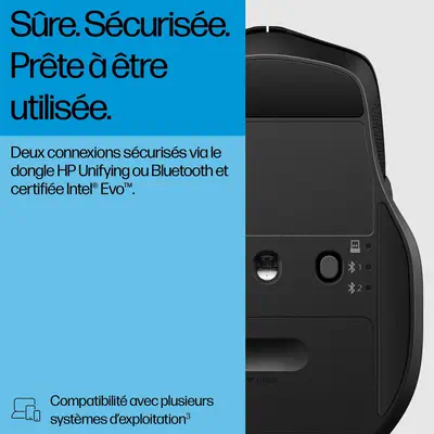 Souris mode duo HP 685 Comfort HP - visuel 1 - hello RSE - avec 1 pile AA.