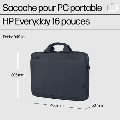 Mallette pour PC portable HP Everyday 16 pouces HP - visuel 1 - hello RSE - Voyager en toute légèreté