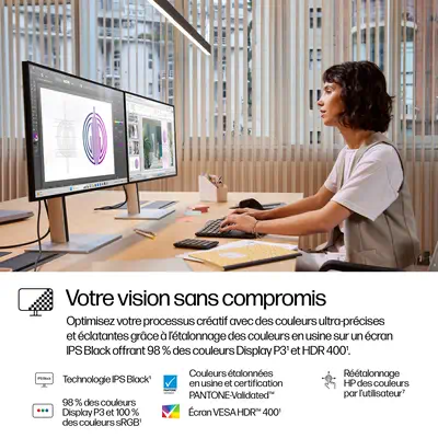 Écran QHD Thunderbolt 4 HP Series 7 Pro HP - visuel 1 - hello RSE - AMD FreeSync Premium et taux de rafraîchissement élevé