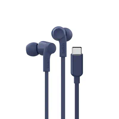 Belkin SoundForm Casque Avec fil Ecouteurs Musique/Quotidien USB Type-C Bleu - Casque Micro - visuel 1