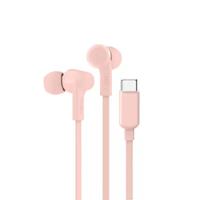 Belkin SoundForm Casque Avec fil Ecouteurs Musique/Quotidien USB Type-C Rose - Casque Micro - visuel 1