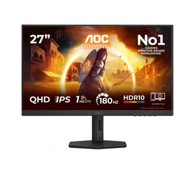 AOC G4 Q27G4XF écran plat de PC 68,6 cm (27") 2560 x 1440 pixels Quad HD LED Noir, Gris - Ecran Ordinateur - visuel 1
