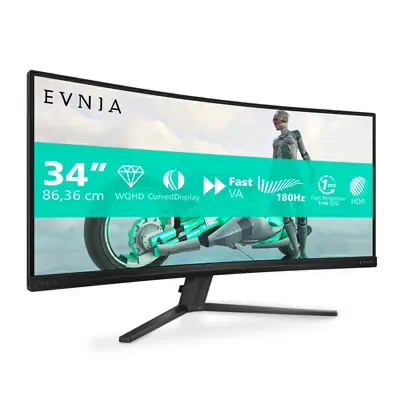 Philips Evnia 34M2C3500L/00 écran plat de PC 86,4 cm (34") 3440 x 1440 pixels Wide Quad HD LCD Noir - Ecran Ordinateur - visuel 10