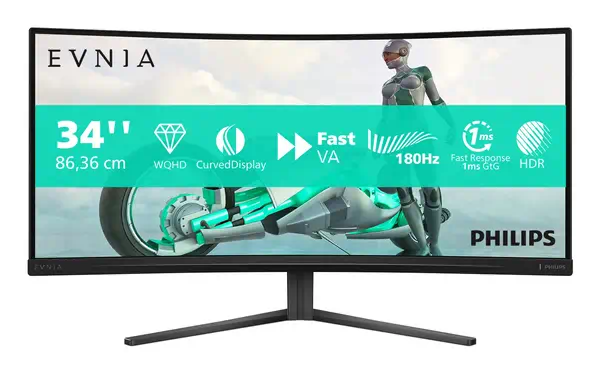 Philips Evnia 34M2C3500L/00 écran plat de PC 86,4 cm (34") 3440 x 1440 pixels Wide Quad HD LCD Noir - Ecran Ordinateur - visuel 7