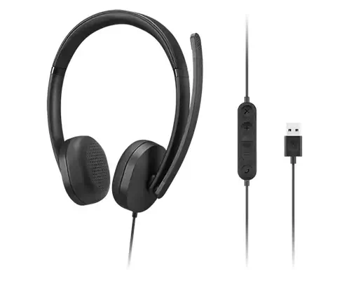 Lenovo 4XD1P83425 écouteur/casque Avec fil Arceau Appels/Musique USB Lenovo - visuel 1 - hello RSE - Contrôle avancé du bruit