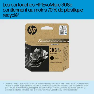 HP 308e Cartouche d’encre authentique Noir EvoMore - Cartouches d'encre - visuel 3