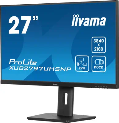 iiyama ProLite XUB2797UHSNP-B1 écran plat de PC 68,6 cm (27") 3840 x 2160 pixels 4K Ultra HD LED Noi - Ecran Ordinateur - visuel 5