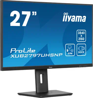 iiyama ProLite XUB2797UHSNP-B1 écran plat de PC 68,6 cm (27") 3840 x 2160 pixels 4K Ultra HD LED Noi - Ecran Ordinateur - visuel 3