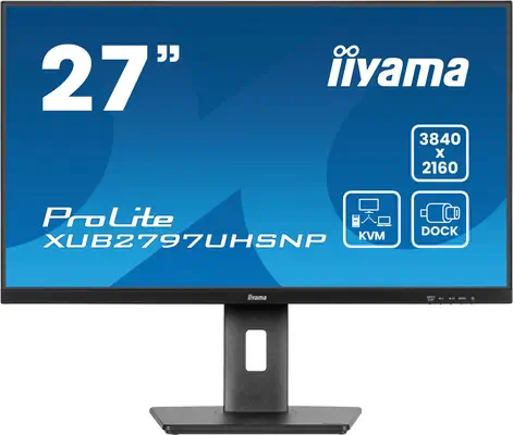 iiyama ProLite XUB2797UHSNP-B1 écran plat de PC 68,6 cm (27") 3840 x 2160 pixels 4K Ultra HD LED Noi - Ecran Ordinateur - visuel 1