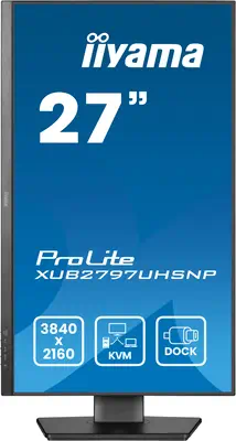 iiyama ProLite XUB2797UHSNP-B1 écran plat de PC 68,6 cm (27") 3840 x 2160 pixels 4K Ultra HD LED Noi - Ecran Ordinateur - visuel 2