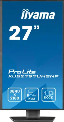 iiyama ProLite XUB2797UHSNP-B1 écran plat de PC 68,6 cm (27") 3840 x 2160 pixels 4K Ultra HD LED Noi - Ecran Ordinateur - visuel 3