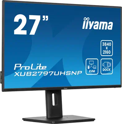 iiyama ProLite XUB2797UHSNP-B1 écran plat de PC 68,6 cm (27") 3840 x 2160 pixels 4K Ultra HD LED Noi - Ecran Ordinateur - visuel 4