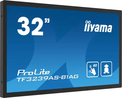 iiyama TF3239AS-B1AG écran plat de PC 80 cm (31.5") 1920 x 1080 pixels Full HD LED Écran tactile Noi - Ecran Numérique Interactif - visuel 4