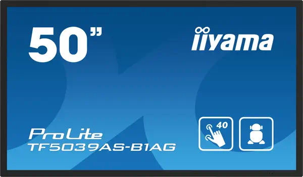 iiyama TF5039AS-B1AG écran plat de PC 125,7 cm (49.5") 3840 x 2160 pixels 4K Ultra HD LED Écran tact - Ecran Numérique Interactif - visuel 2