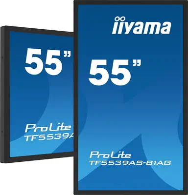 iiyama TF5539AS-B1AG Écran d'affichage dynamique En forme de kiosk 138,7 cm (54.6") LED 435 cd/m² 4K - Ecran Numérique Interactif - visuel 1