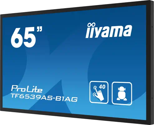 iiyama TF6539AS-B1AG Écran d'affichage dynamique En forme de kiosk 163,8 cm (64.5") LED 435 cd/m² 4K - Ecran Numérique Interactif - visuel 7