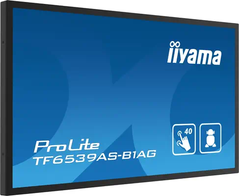 iiyama TF6539AS-B1AG Écran d'affichage dynamique En forme de kiosk 163,8 cm (64.5") LED 435 cd/m² 4K - Ecran Numérique Interactif - visuel 6