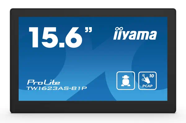 iiyama TW1623AS-B1P Écran d'affichage dynamique Écran plat interactif 39,6 cm (15.6") Wifi 450 cd/m² - Ecran Ordinateur - visuel 1