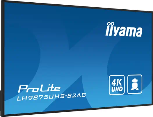iiyama LH9875UHS-B2AG Écran d'affichage dynamique Écran plat de signalisation numérique 2,48 m (97.5 - Affichage dynamique - visuel 6