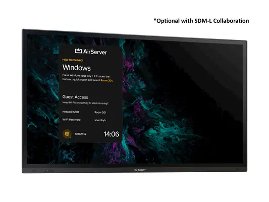 Sharp PN-LA652 Écran plat interactif 165,1 cm (65") LCD 450 cd/m² 4K Ultra HD Noir Écran tactile - Affichage dynamique - visuel 6