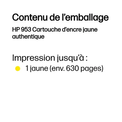HP 953 Cartouche d’encre jaune authentique - Cartouches d'encre - visuel 2