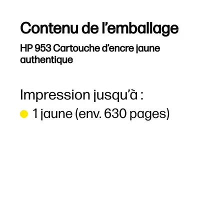 HP 953 Cartouche d’encre jaune authentique - Cartouches d'encre - visuel 4