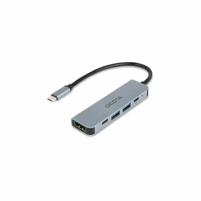 DICOTA D32060 hub & concentrateur USB Type-C Argent - Dicota - Station d'accueil pour portable - visuel 1