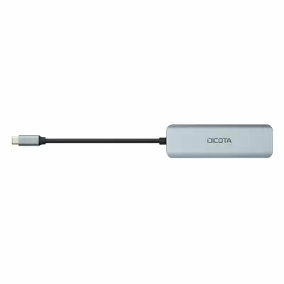 DICOTA D32061 hub & concentrateur USB Type-C 10000 Mbit/s Argent - Dicota - Station d'accueil pour portable - visuel 4