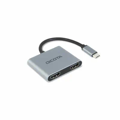 DICOTA D32063 station d'accueil Tablette/Smartphone/ordinateur portable Argent - Dicota - Station d'accueil pour portable - visuel 1