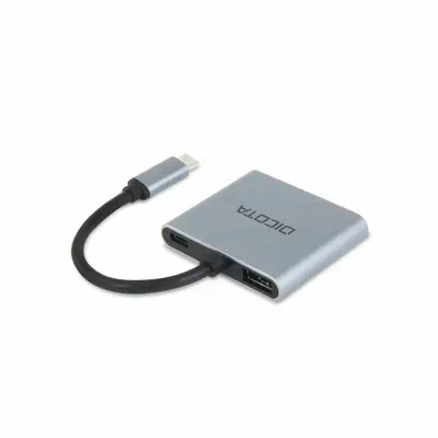 DICOTA D32063 station d'accueil Tablette/Smartphone/ordinateur portable Argent - Dicota - Station d'accueil pour portable - visuel 2