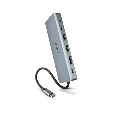 DICOTA D32065 hub & concentrateur USB 3.2 Gen 1 (3.1 Gen 1) Type-C Argent - Dicota - Station d'accueil pour portable - visuel 3