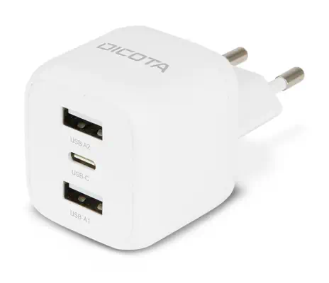 DICOTA D32069 chargeur d'appareils mobiles Ordinateur portable, Smartphone Blanc Secteur Charge rapi - Dicota - Protection d'écran et Filtre - visuel 2