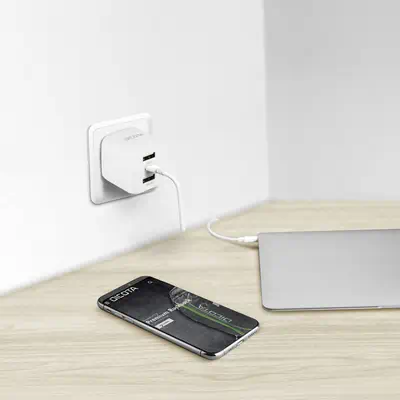 DICOTA D32069 chargeur d'appareils mobiles Ordinateur portable, Smartphone Blanc Secteur Charge rapi - Dicota - Protection d'écran et Filtre - visuel 6