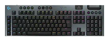 Logitech G G915 X LIGHTSPEED clavier Jouer USB + RF Wireless + Bluetooth AZERTY Français Noir comparaison