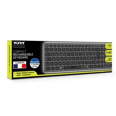 Port Designs 911002FR clavier maison/bureau RF sans fil Port Designs - visuel 1 - hello RSE - Conception compacte et durable