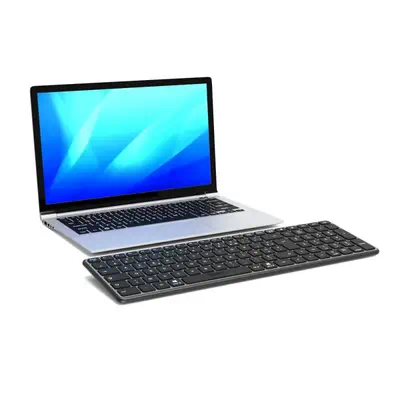 Port Designs 911002FR clavier maison/bureau RF sans fil + Bluetooth AZERTY Français Noir, Gris - Clavier - visuel 7