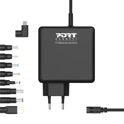 Port Designs 900007B-EU adaptateur de puissance & onduleur Intérieure 90 W Noir - Chargeur et alimentation - visuel 1