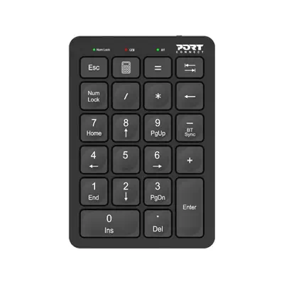 Port Designs 900802 clavier numérique PC portable/de bureau Bluetooth Noir - Clavier - visuel 1