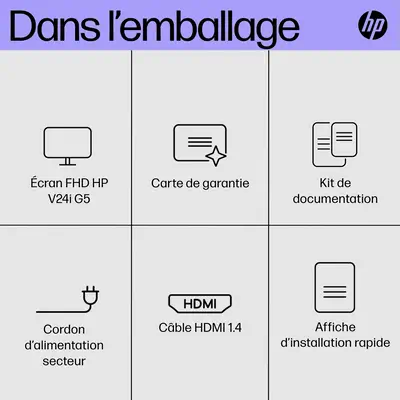 Écran FHD HP V24i G5 HP - visuel 1 - hello RSE - AMD FreeSync™
