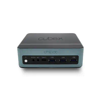 Chip PC CUBEX 13 Intel® Core™ i5 i5-1340P 16 Go DDR5-SDRAM 512 Go SSD Windows 11 Pro Mini PC Gris - Client léger - visuel 1