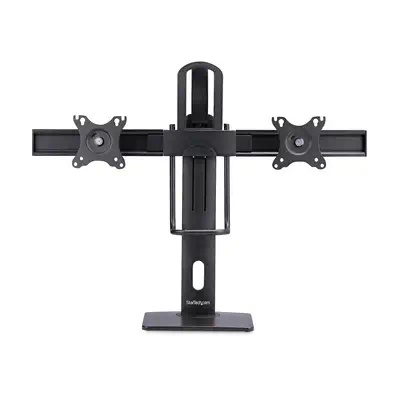 Support de Bureau pour Double Écrans de 27 pouces, Montage VESA 75x75/100x100, Réglage de la Hauteur - StarTech - Support Fixe & Mobile - visuel 3