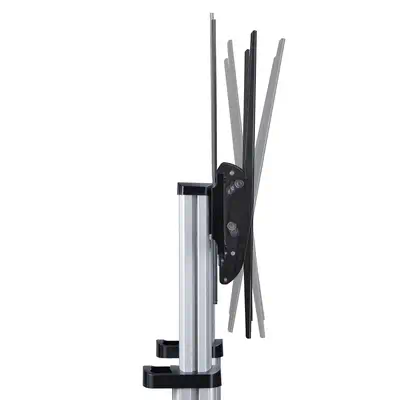 Support TV à Roulettes pour Écrans Plats de 60 à 100 pouces jusqu'à 100 kg, Réglage en Hauteur par M - StarTech - Accessoire Vidéoprojecteur - visuel 6