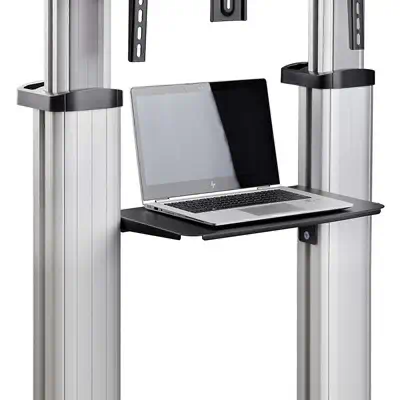 Support TV à Roulettes pour Écrans Plats de 60 à 100 pouces jusqu'à 100 kg, Réglage en Hauteur par M - StarTech - Accessoire Vidéoprojecteur - visuel 10