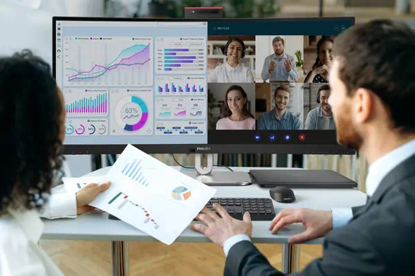 Philips 6000 series 34B2U6603CH/00 écran plat de PC 86,4 cm (34") 3440 x 1440 pixels Wide Quad HD LC - Ecran Ordinateur - visuel 9