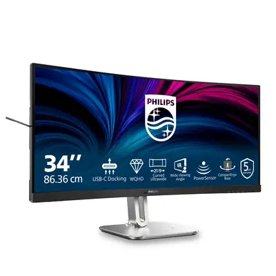 Philips 5000 series 34B2U5600C/00 écran plat de PC 86,4 cm (34") 3440 x 1440 pixels Dual QHD LCD Gri - Ecran Ordinateur - visuel 2